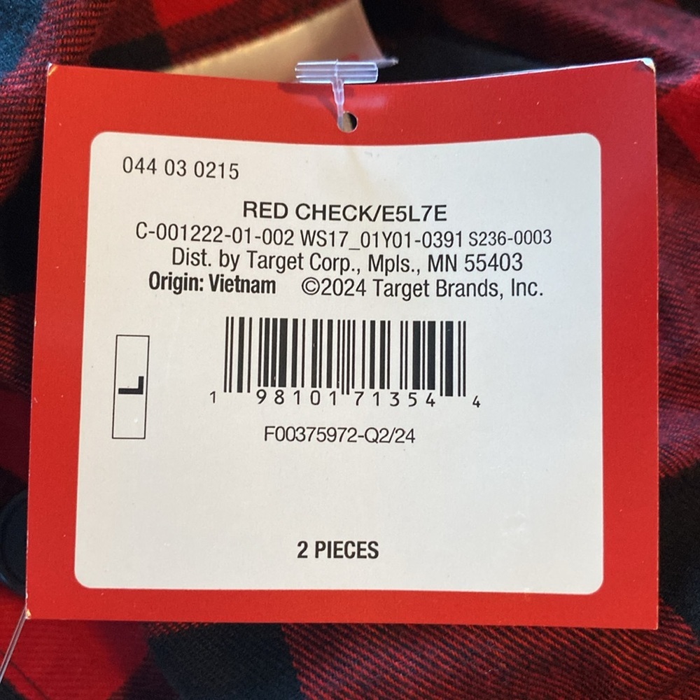 Red Check Pajama Set - Picture 4 of 5